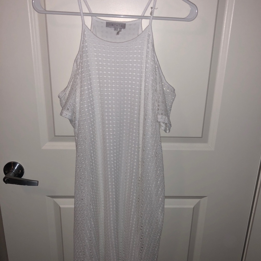 1 state white dress